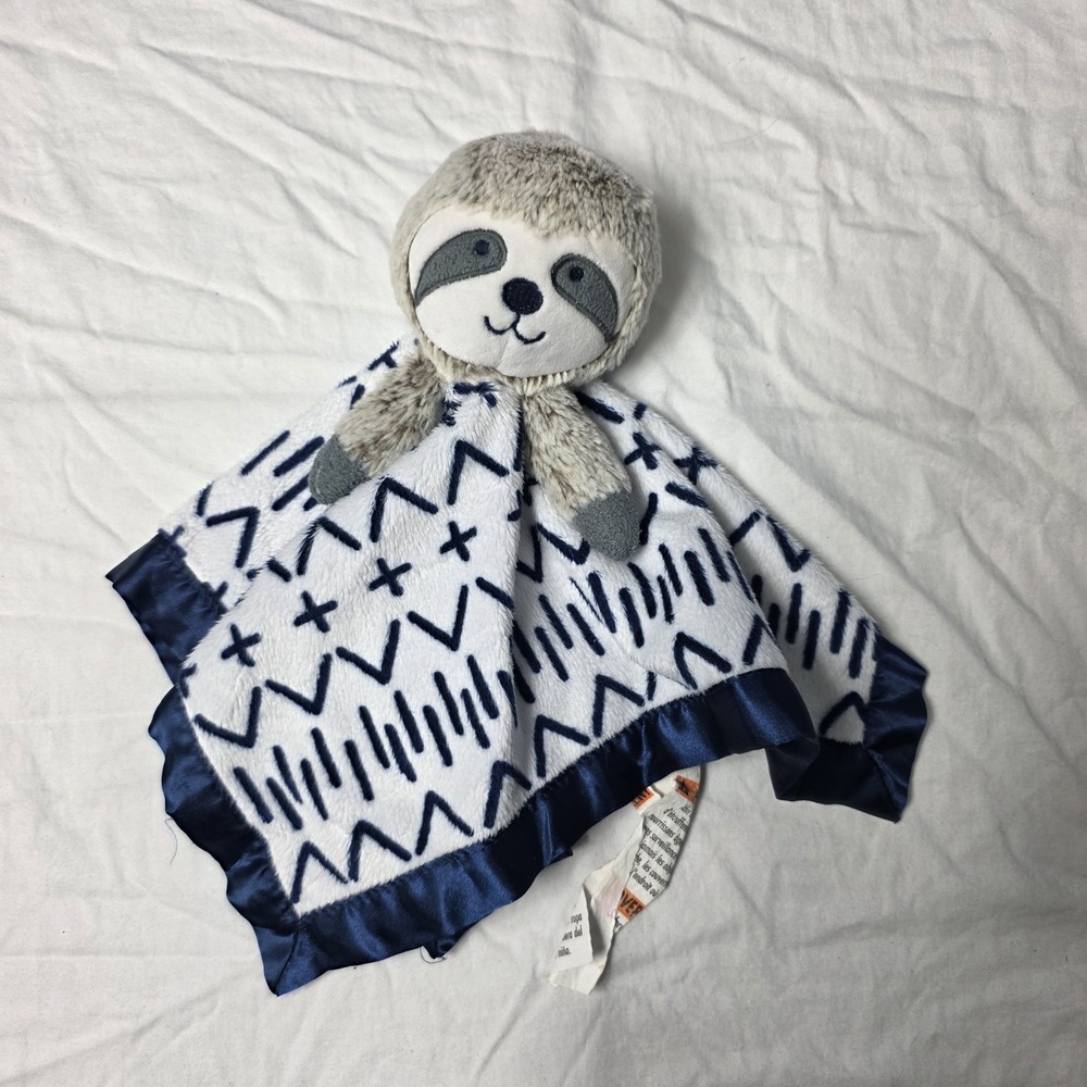 Cloud Island Sloth Lovey Plush Blue Security Blanket Stuffed Animal Toy